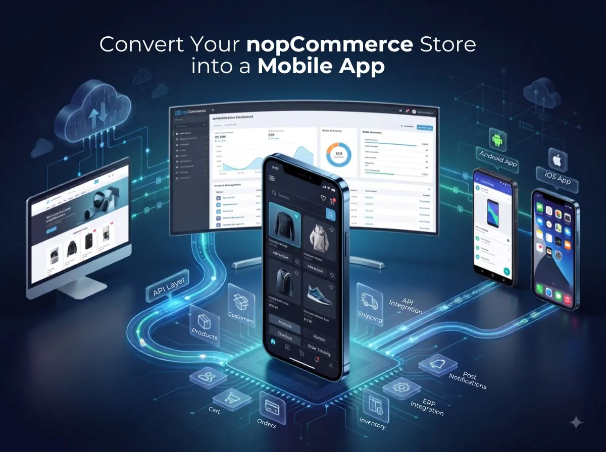 Convert Your nopCommerce Store into a Mobile App for iOS & Android and Boost Sales